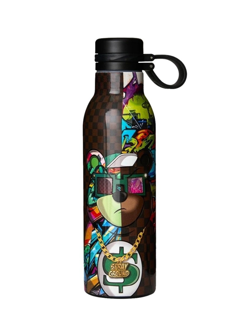 SPRAYGROUND MONEYBEAR SPLIT CHECK WATER BOTTLE